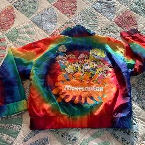 Vintage Nickelodeon tie dye print Rugrats windbreaker